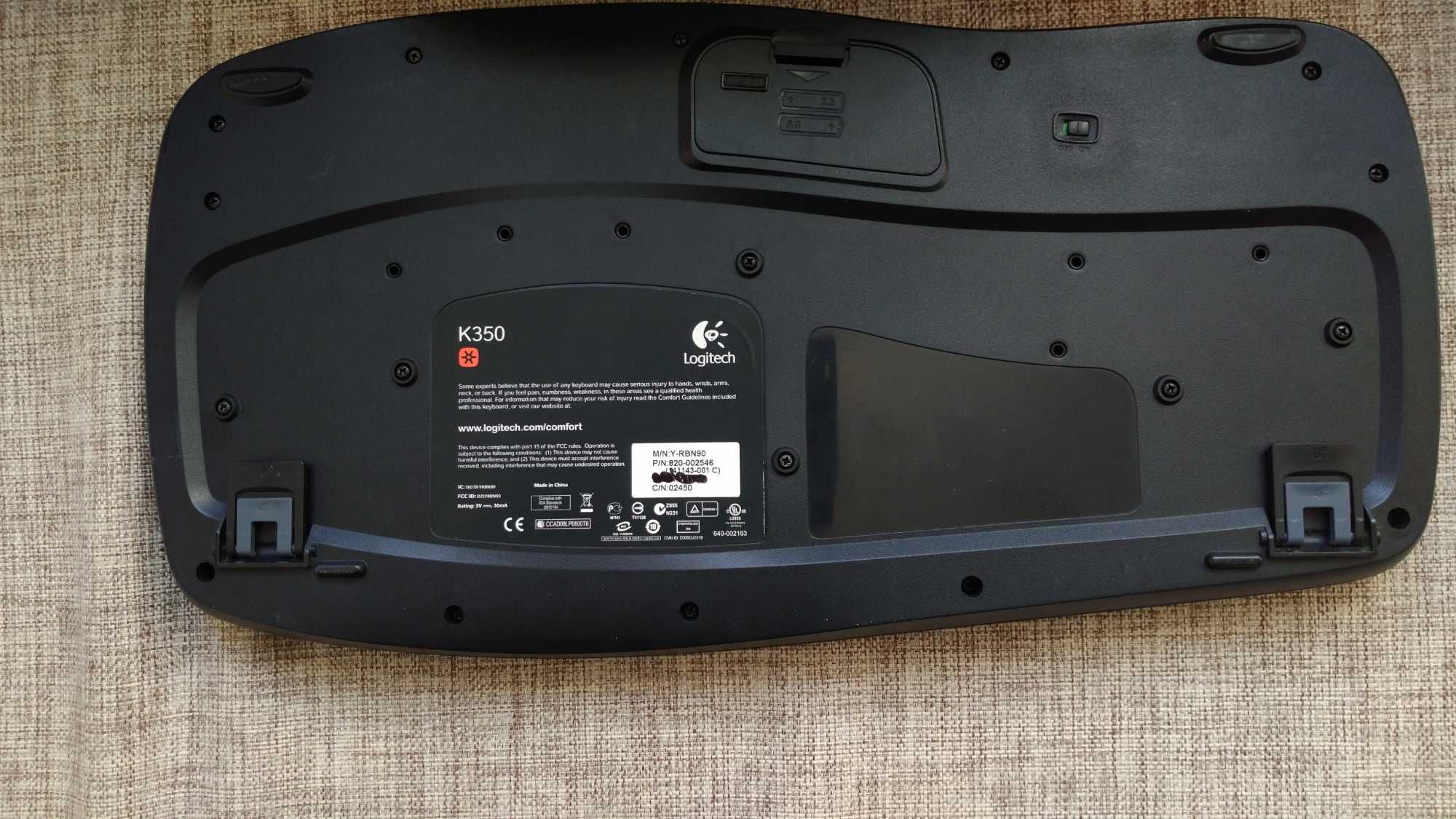 Logitech K350 2,4GHz + mysz M-325 + odbiornik UNIFYING Okazja!