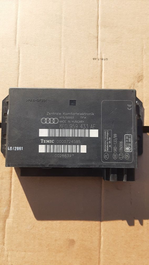 Moduł komfortu Audi a4 b6 b7