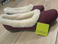 Nowe ciepłe kapcie balerinki damskie Hotter comfort concept 41-UK7