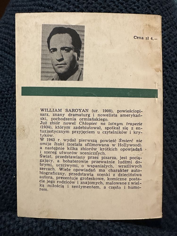 Chłopiec na lotnym trapezie - Saroyan