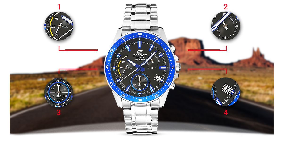 zegarek męski casio edifice efv-540d-1a2vuef + box