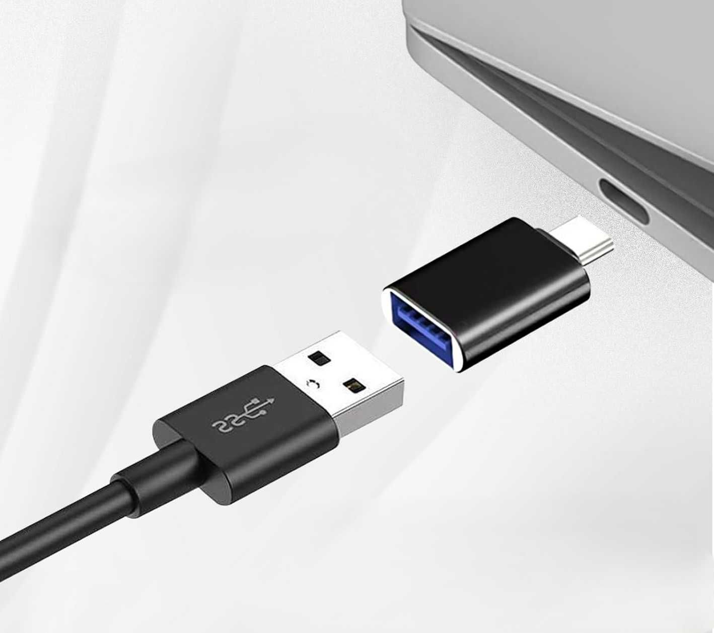 Głośnik komputerowy w adapterem USB-C do USB z klipsem do monitora