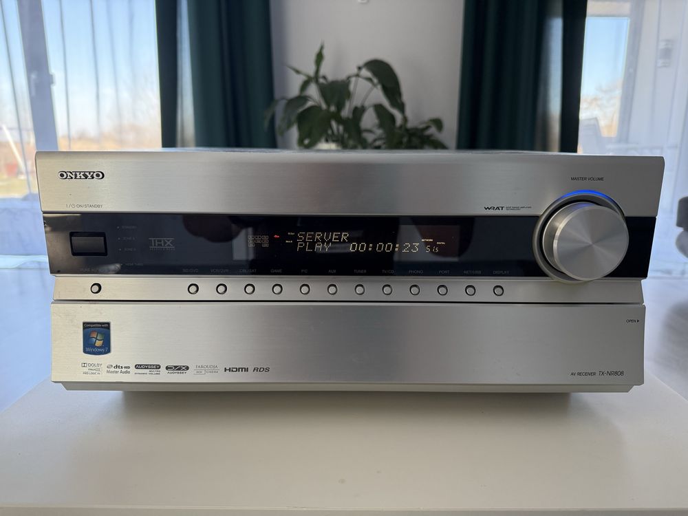 Amplituner Onkyo TX-NR808 - DSP bez wady DZKB4 rok gwarancji