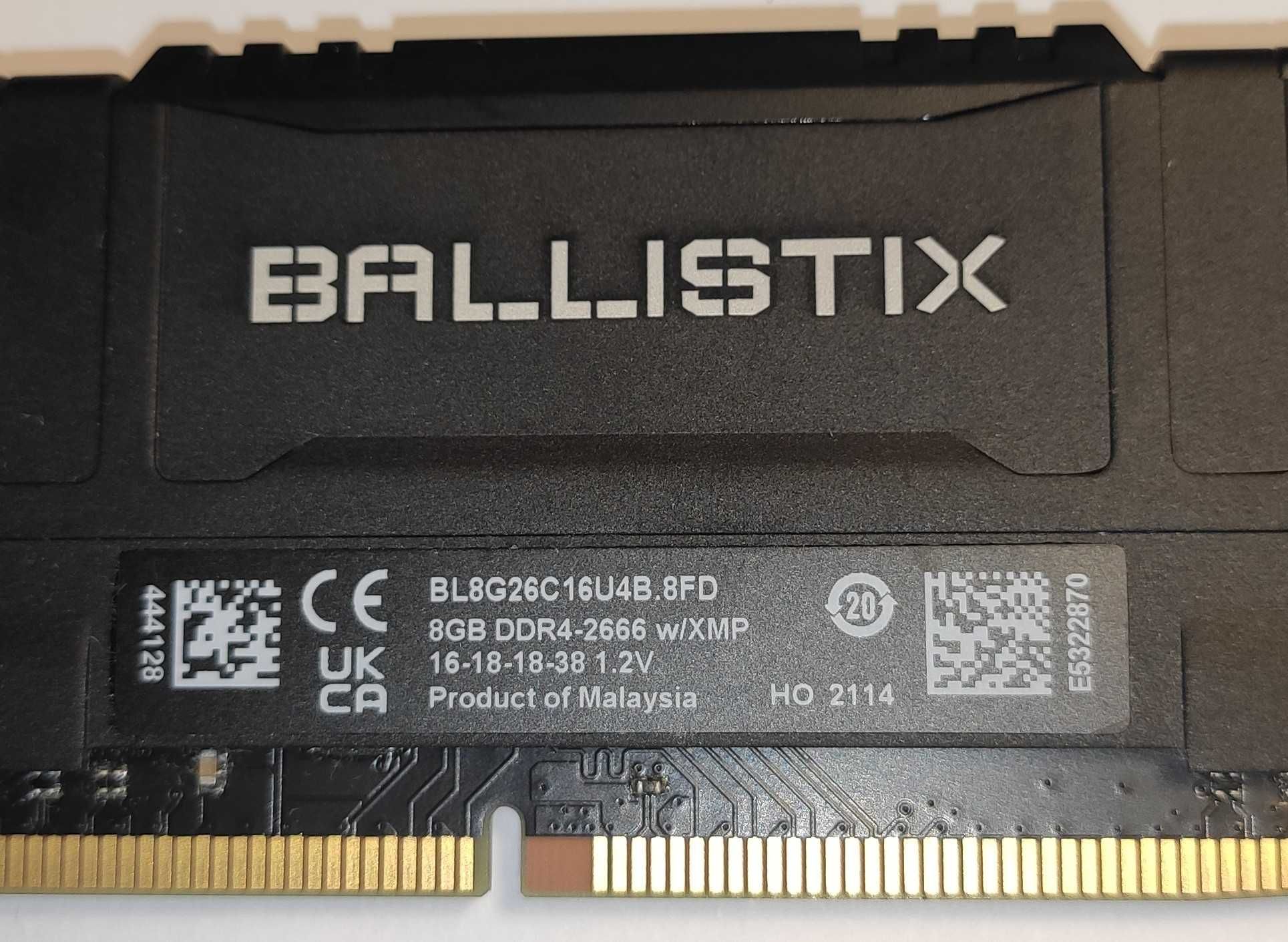RAM 16GB KIT (2x 8GB) DDR4 2666 da Crucial Ballistix