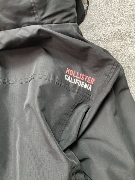 Kurtka hollister czarna z futrem S