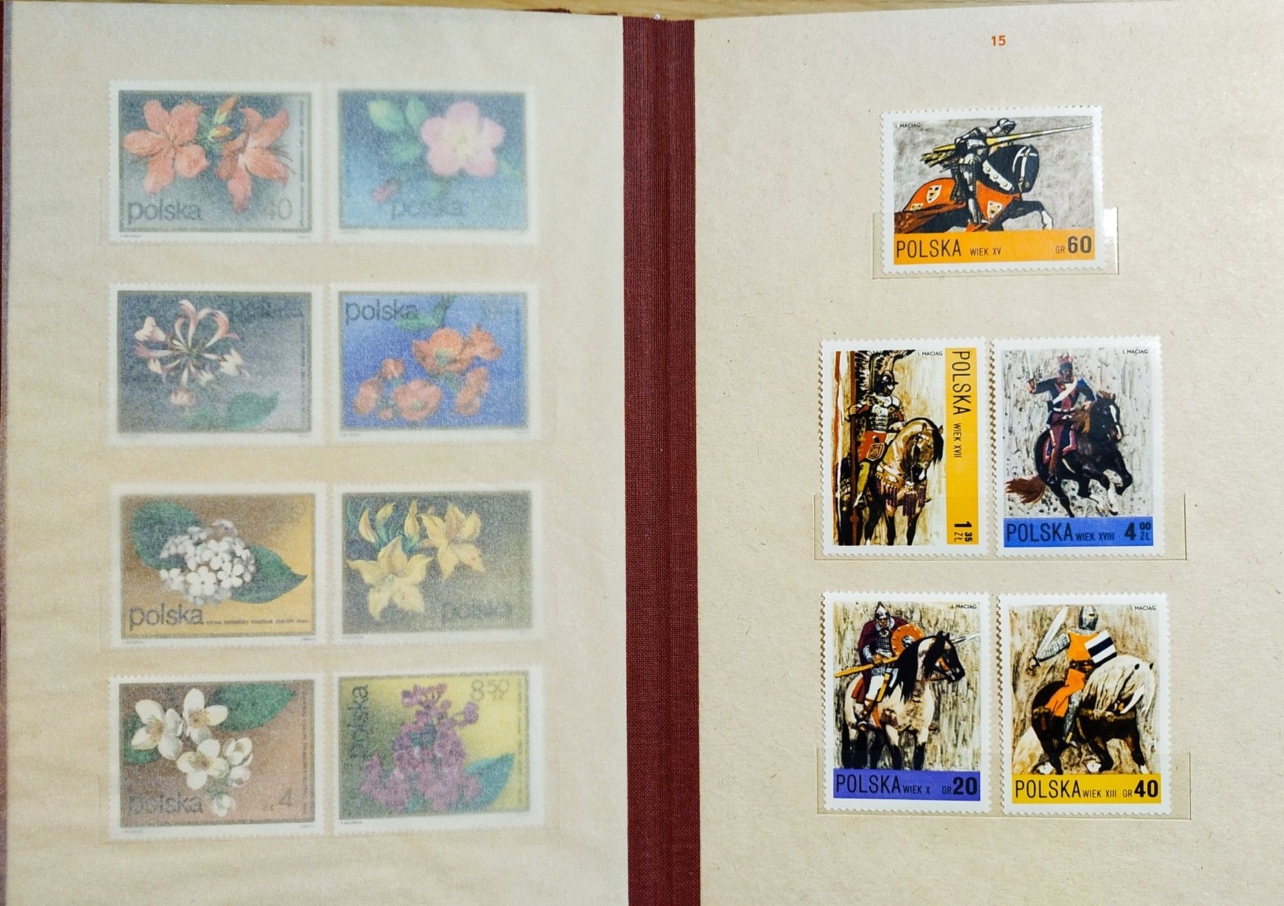 Klaser rocznikowy Polska tom X 72-73 - kompletny, znaczki czyste