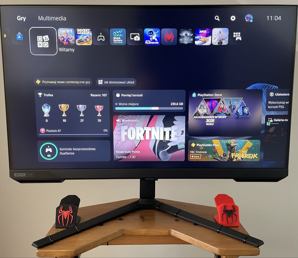 Ps5 PlayStation 5 Spider-Man + monitor Samsung G7