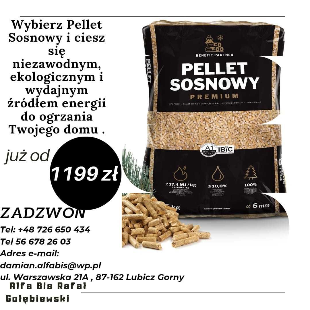 Pellet drzewny Sosnowy Premium certyfikat EN A1 Benefit Partner