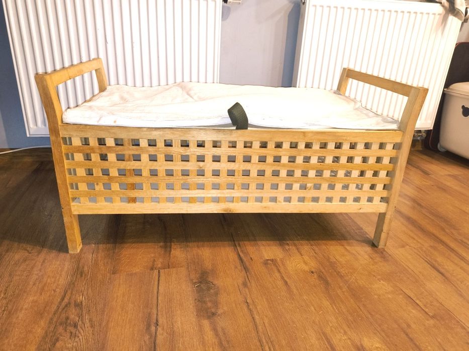 Ławka dwuosobowa drewniana