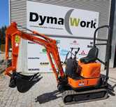 Mini giratória  Hitachi ZX 10U  como nova