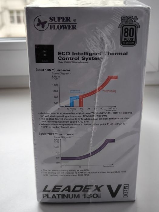 Чорний Super Flower Leadex V Platinum PRO 850W ATX Black