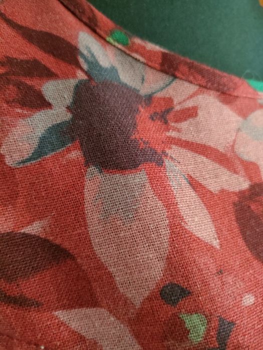 Sukienka lniana kolorowa L/XL