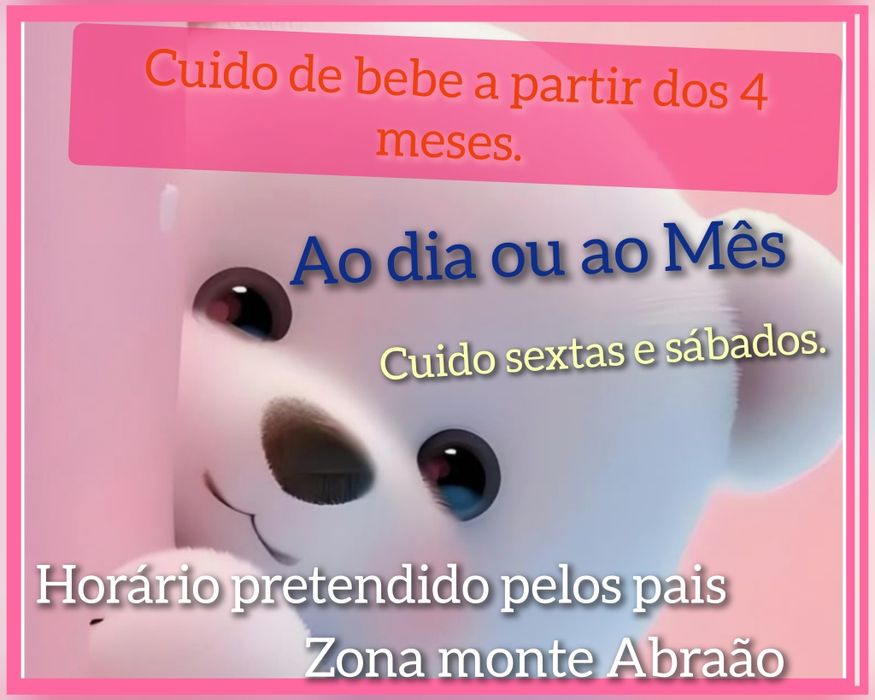 Cuido do seu bebê  mais precioso