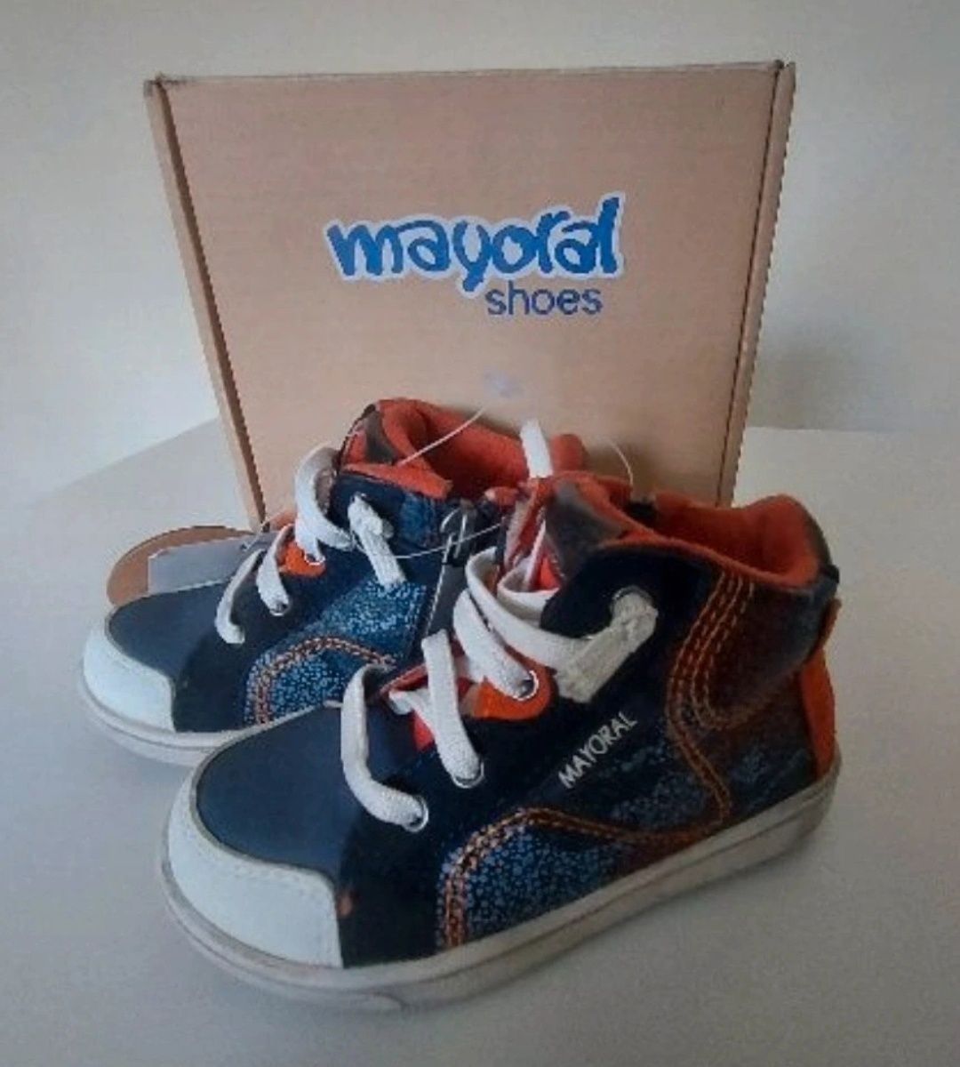 NOWE Buty Mayoral r 22 (wkł. 14 cm) Skóra Tenisówki Trampki Wiosna