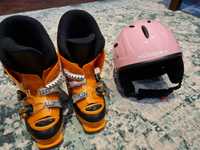 Buty narciarskie + kask dla dziecka