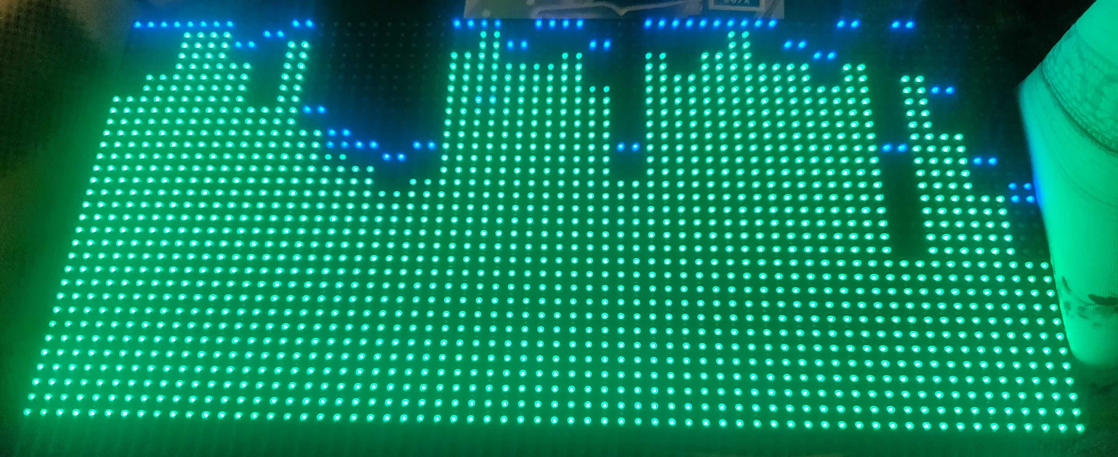 Display Bg LEDs RGB de Espectro Musical Controlado por Som