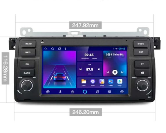 Radio BMW E46 / Android 10 / 2/32 GB / Wi-Fi / Bluetooth / GPS