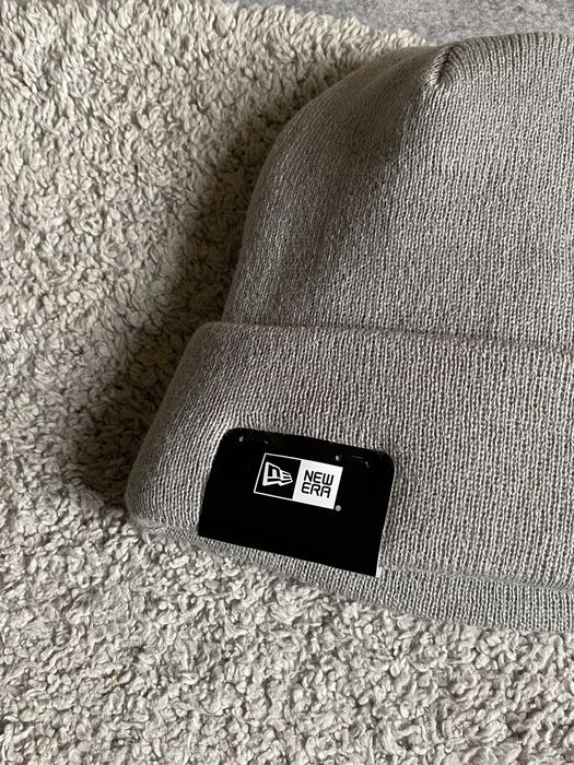 New Era Essential Beanie оригінал нова чоловіча шапка біні сіра тепла