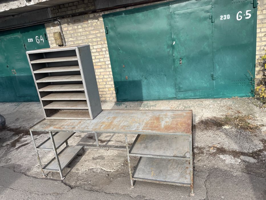 Слесарный верстак Инструментальный стол Сто металл Ссср