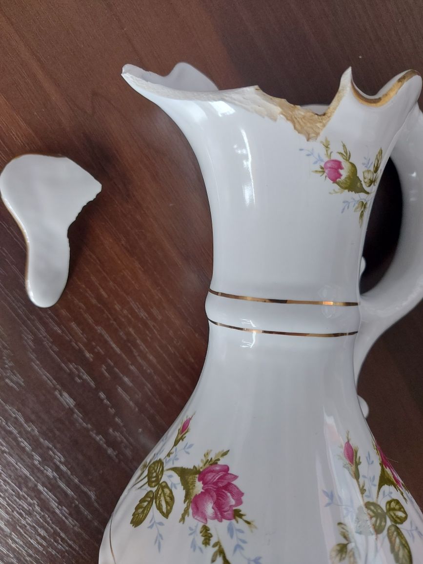 Porcelana Chodzież,wazon,świecznik