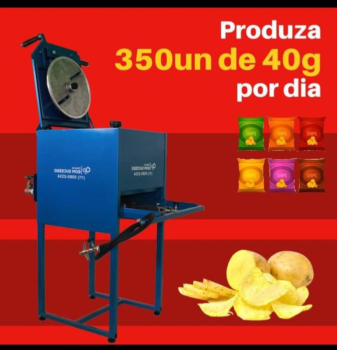 Máquina de batata, banana ou mandioca Chips.