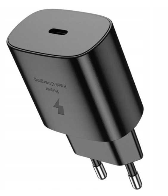 Ładowarka sieciowa USB-C 25W PD czarna JELLICO EU25 Quick Charge 3.0