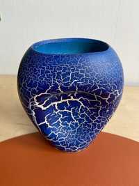 Ваза керамическая ваза синяя голубая керамика
