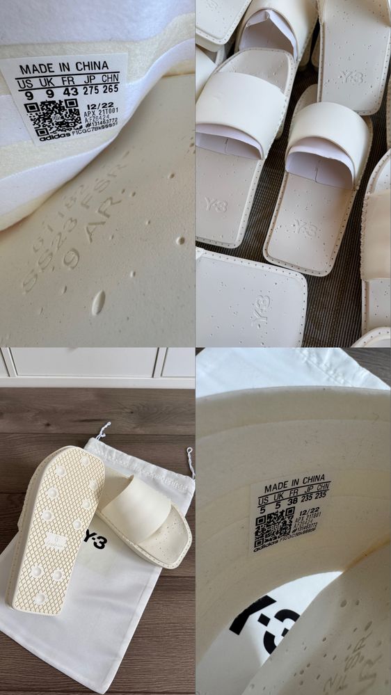 Тапки Adidas Y-3 Yohji Yamamoto Water Slide FZ6424 оригінал