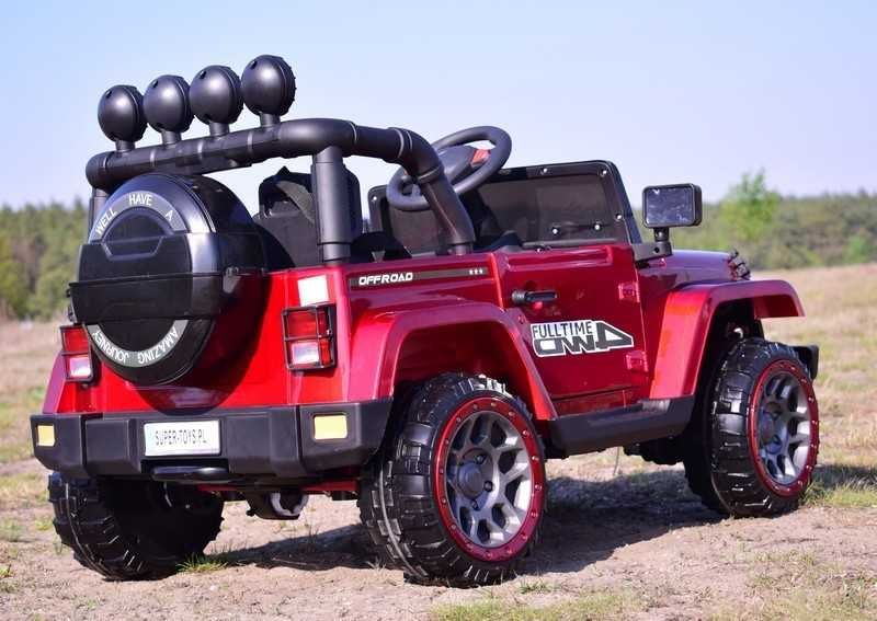 Auto samochód pojazd na akumulator JEEP FULLTIME 4x4 funkcja bujania