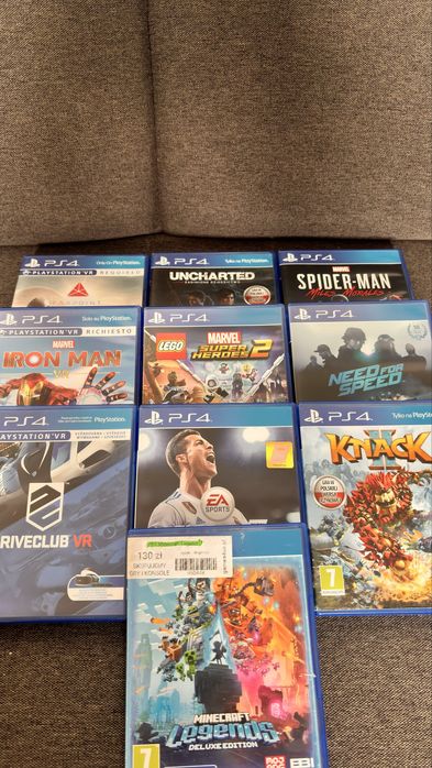 Sprzedam PS4 + gogle VR najbogatszy zestaw!!