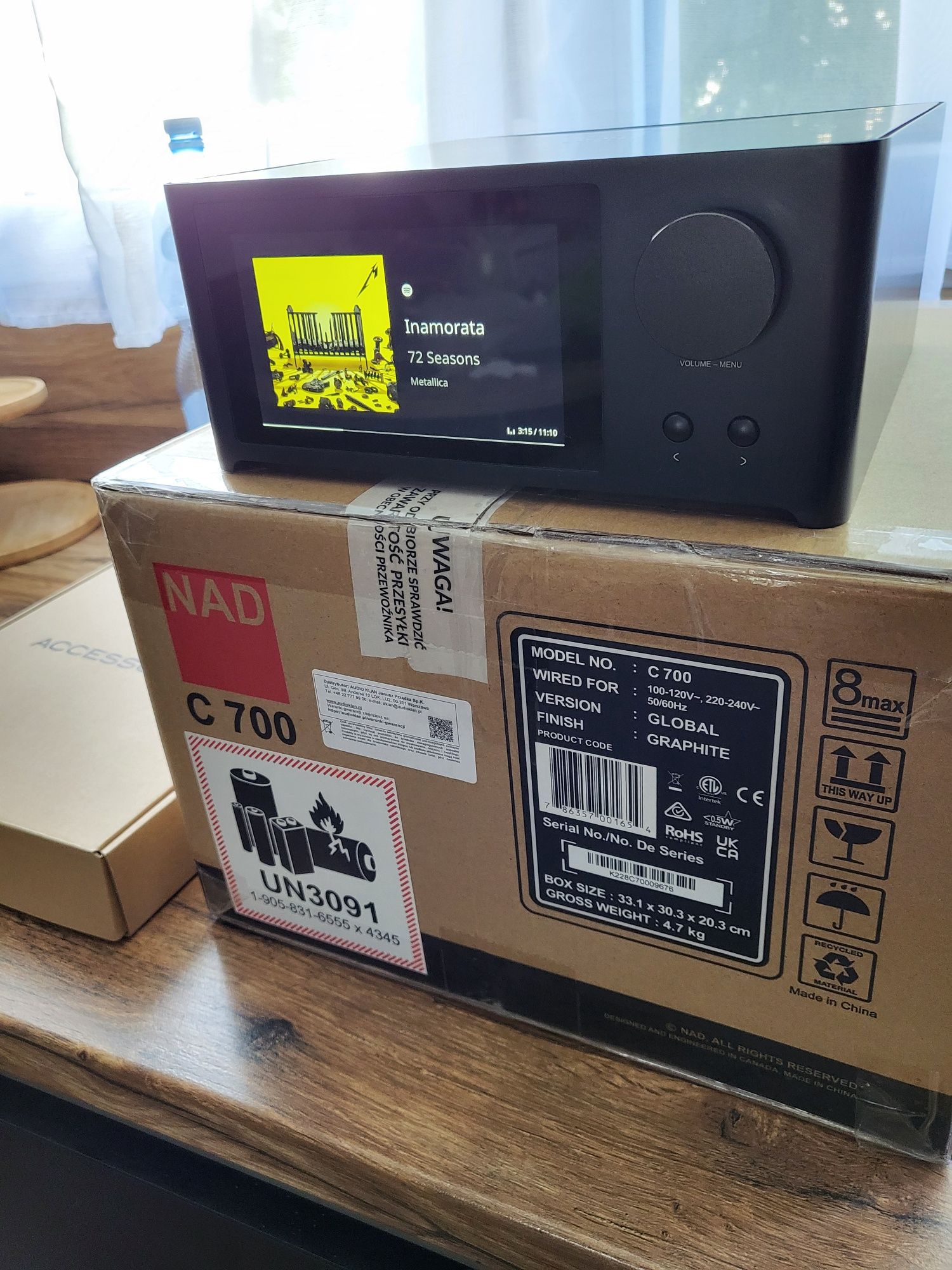 Wzmacniacz nadC 700+Polk Reserve R500