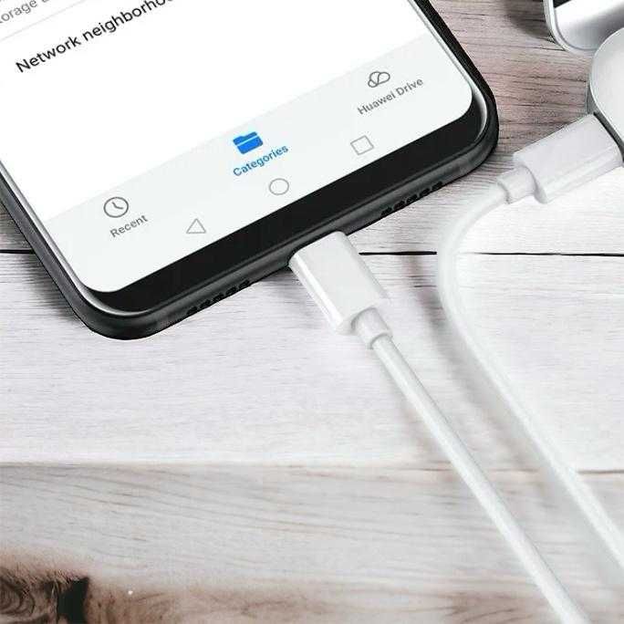 Cabo carregador USB C para USB C   (1m branco)