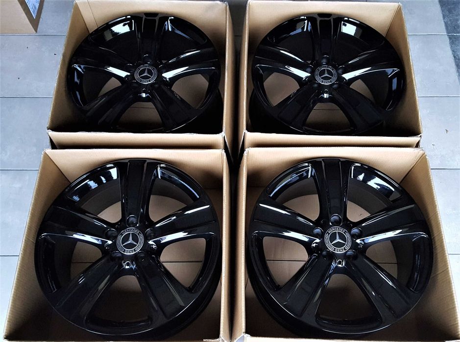 Alufelgi 18 5x112 Czarne Mercedes C E S V CLA CLK GLK GLC ML Vito 506#