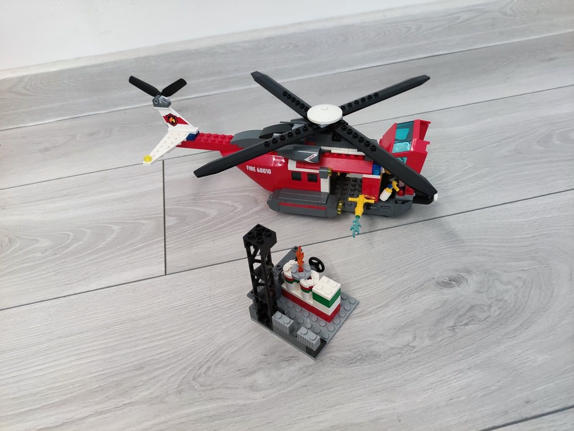 Zestaw LEGO 60010 helikopter straży pożarnej.