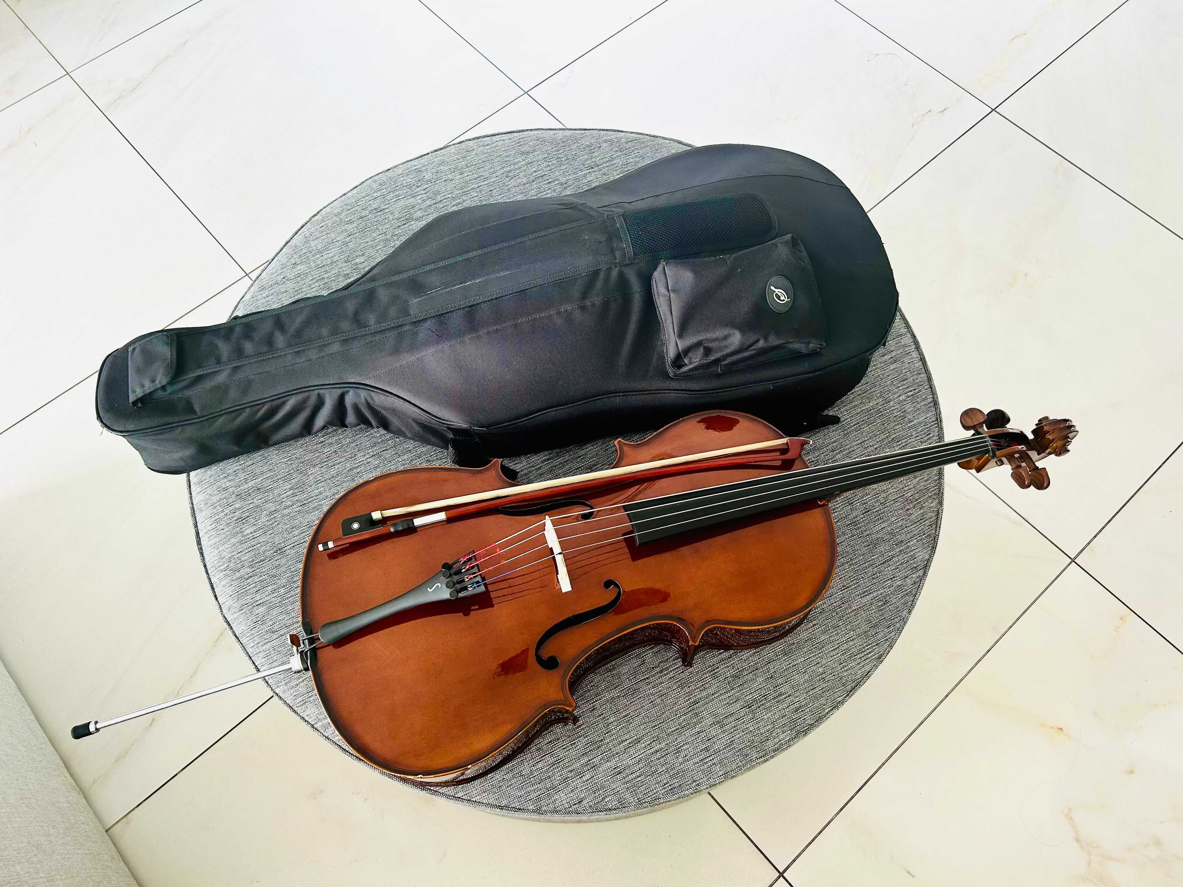 Violoncelo 1/2 Stentor Student I com arco e saco (zona do Porto)