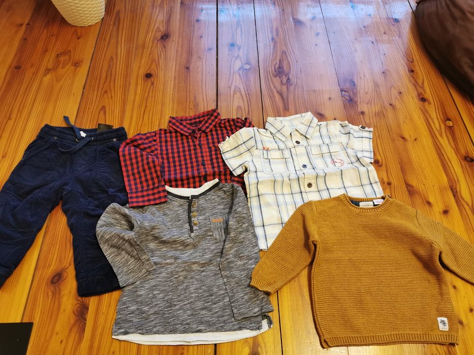 Ciuszki, ubranka chłopięce Zara, H&M, Reserved 80