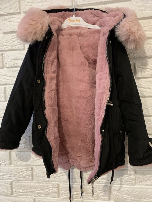 Крута двохстороння курточка парка на зиму непромокаюча тканина