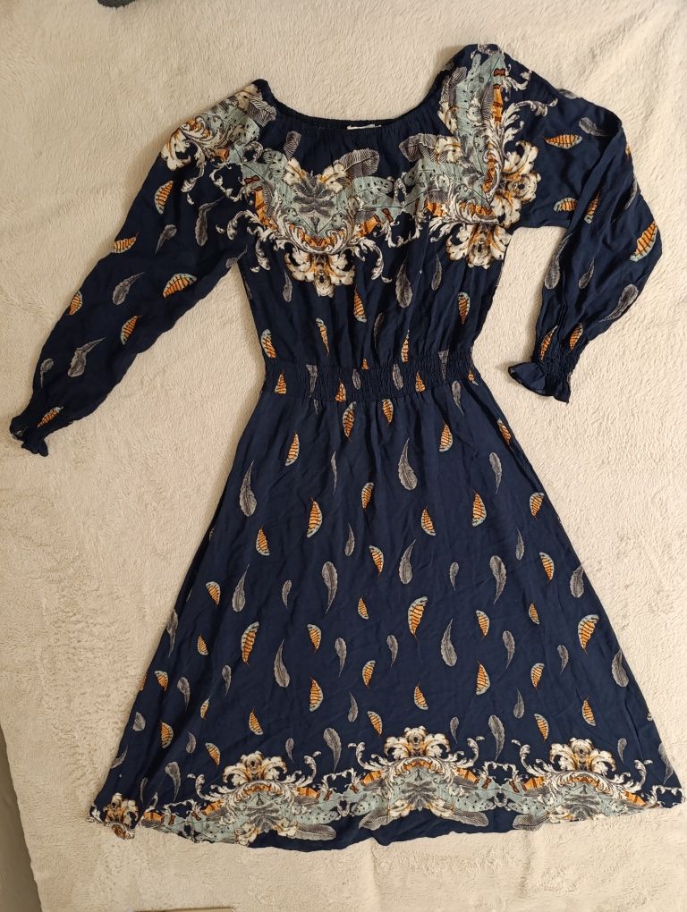 Sukienka maxi midi etno Boho hippie Xs 158 Tia London