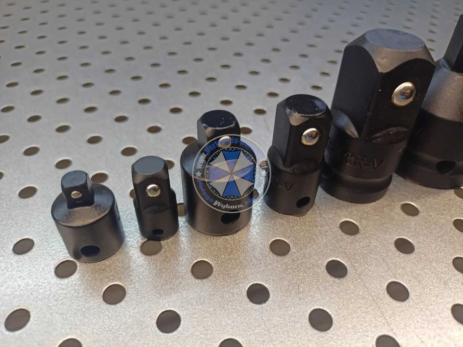 Redukcje zestaw CrV 1/4" 3/8" 1/2" 3/4" adaptery redukcyjne redkcje