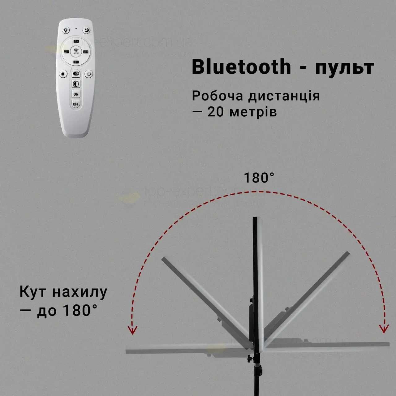 Прямокутна LED лампа 24см.  для фотостудії, селфі, блогерів 95 Вт.