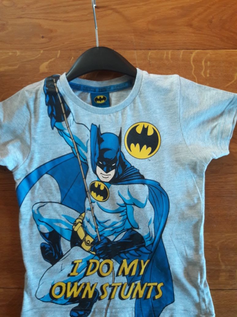 Batman t - shirt print popiel r 3 - 4 l i 104/110