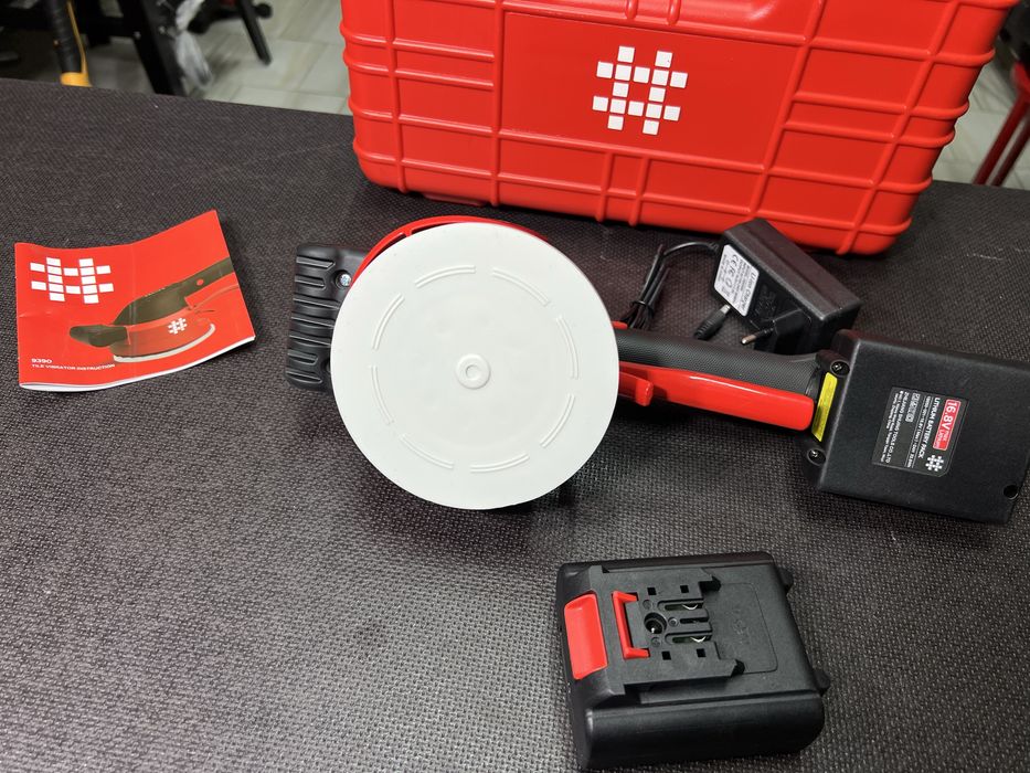 Виброприсоска Віброприсоска SHIJING 9390 Белая резина 2АКБ + Кейс