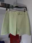 Conjunto saía e top verde claro
