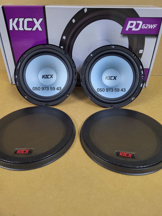 16см Мідбаси Kicx PD 62WF/динаміки в авто/колонки