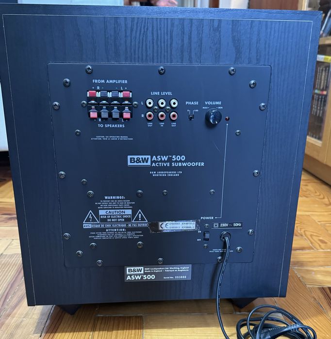 B&W ASW500 Active Subwoofer