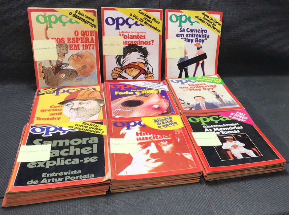 Revistas Opção 1976 e 1977– diversos números