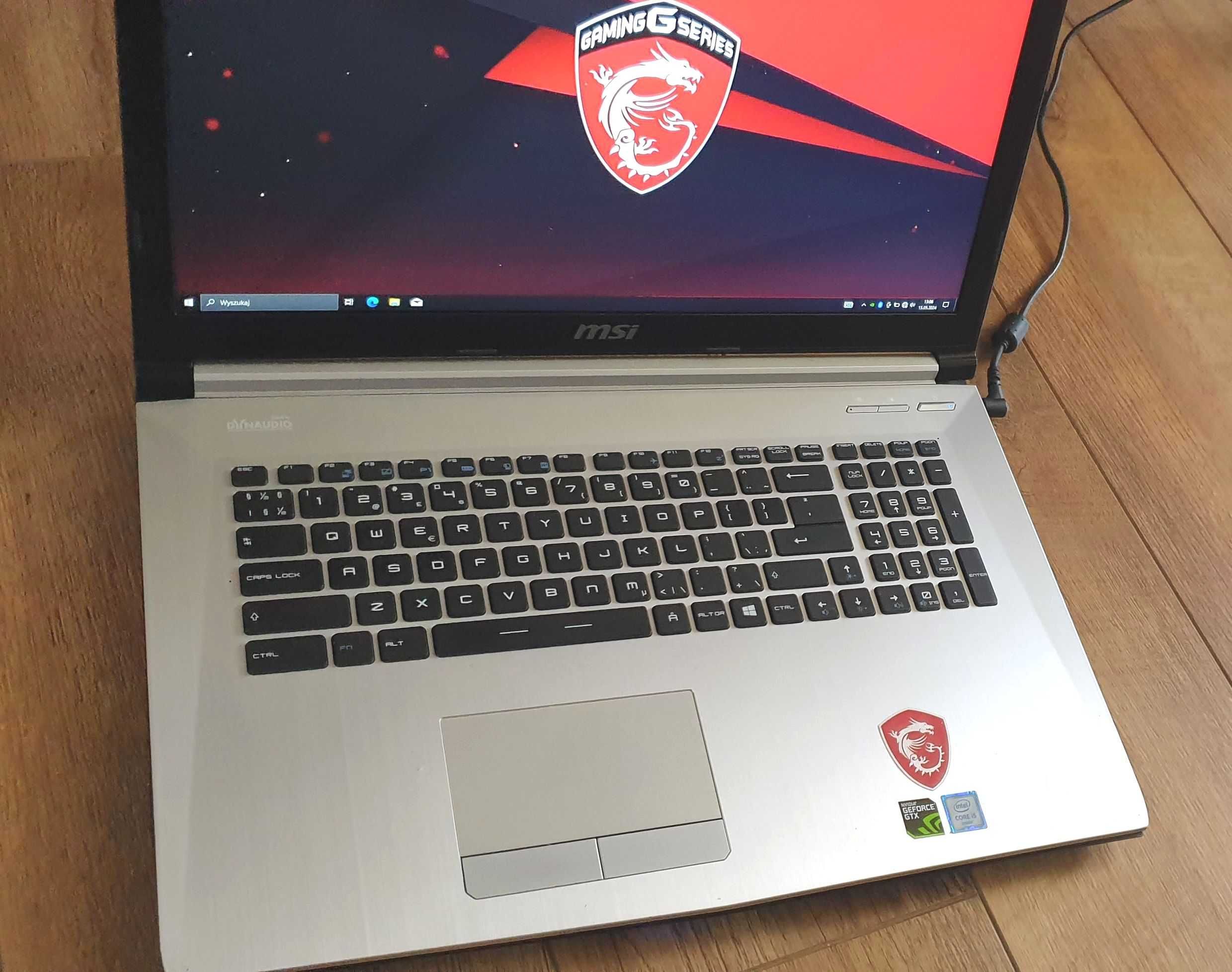 MSI Geforce laptop do gier gamingowy 17,3 nvidia GTX950 ssd gaming 17"