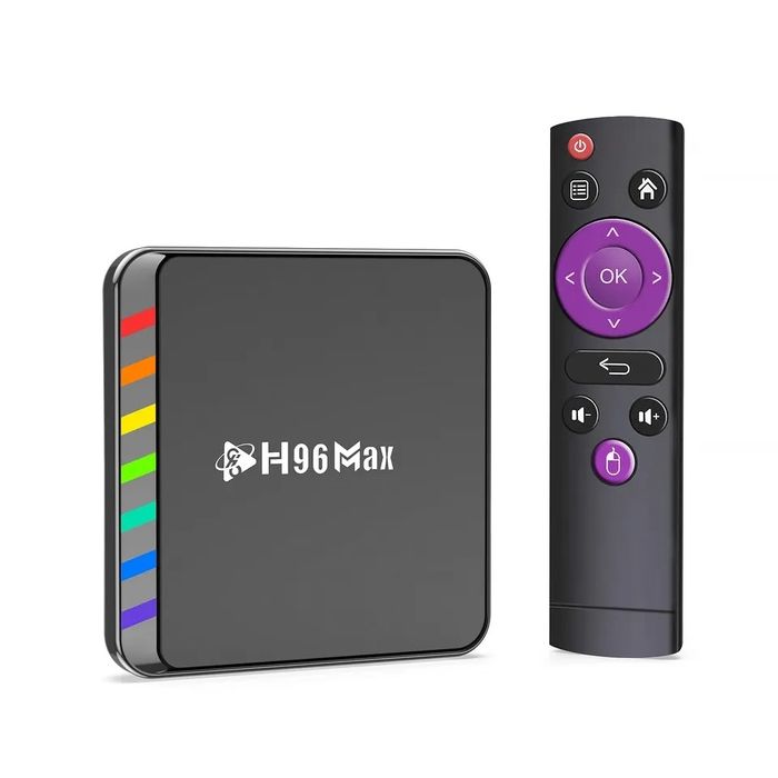 Приставка бокс смарт ТВ H96 max w2 4-32 Гб класна новинка!!!