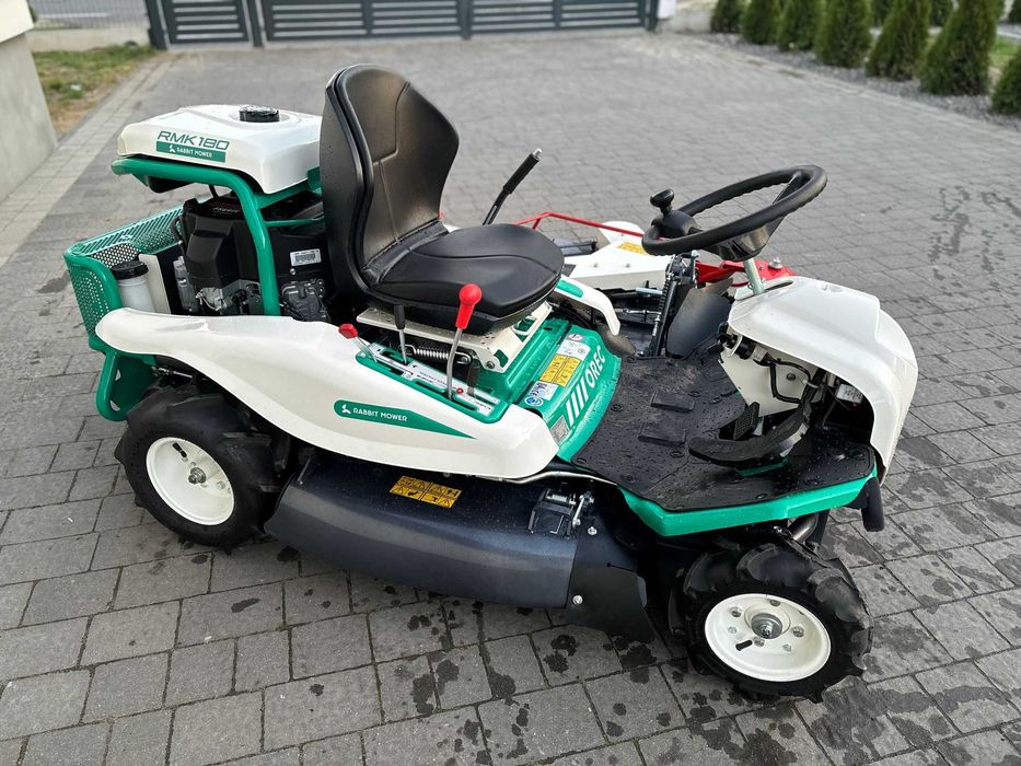 Rider Husqvarna P 525DX z kosiarką bijak. Muthing FM160 + OREC RMK180