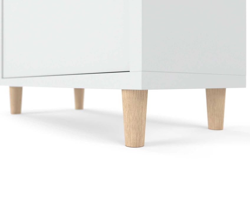 Szafka Na Buty Skandynawska Nowoczesna 55cm 3 Uchylne Drzwiczki Wysoka